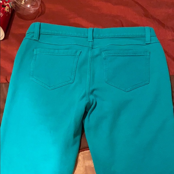 Mudd Turquoise Jeggings Size 5 Juniors - Picture 3 of 4